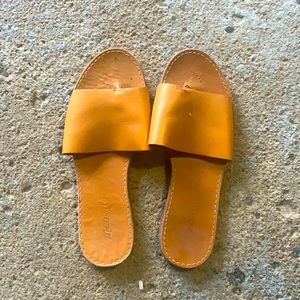 Madewell brown slide sandals size 9